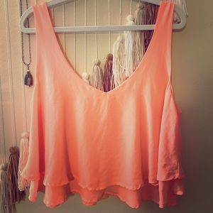Iris LA Pink/peachy Crop top
